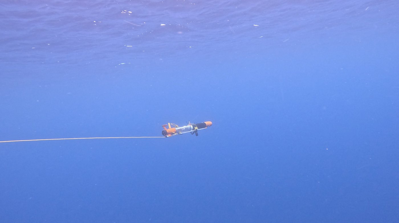 MIT SeaBeaver UUV at the surface in open water